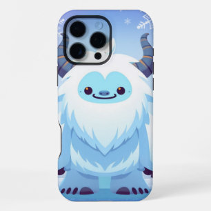 Coque iPhone 16 Pro Max Yéti de Noël/hiver mignon