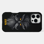 Coque iPhone 16 Pro Max Zeus Noir Fâché (Verso Horizontal)