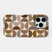 Coque iPhone 16 Pro MCM Semi-cycles Browns+Cream Big Motif (Verso Horizontal)