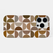 Coque iPhone 16 Pro MCM Semi-cycles Browns+Cream Big Motif (Verso Horizontal)