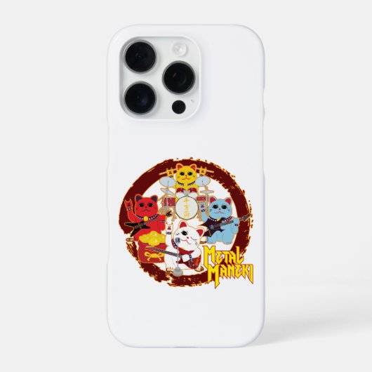 Coque iPhone 16 Pro Metal Maneki (Verso)