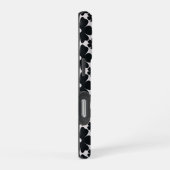 Coque iPhone 16 Pro Minimalist black & white daisy pattern (Côté droit)