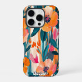 Coque iPhone 16 Pro Modèle floral dynamique (Verso)