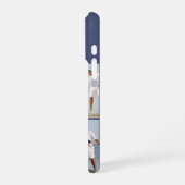 Coque iPhone 16 Pro Modern Monogram 5 Photo Collage Dusk Blue (Côté gauche)