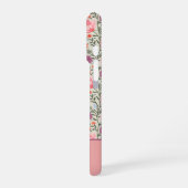 Coque iPhone 16 Pro Modern Wildflowers with Name (Côté gauche)