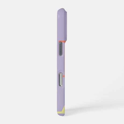 Coque iPhone 16 Pro Moderne doux violet initial minimal contemporain (Côté droit)