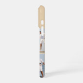 Coque iPhone 16 Pro Moderne Monogramme 5 Photos Collage Sable Crème Be (Côté gauche)