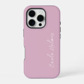Coque iPhone 16 Pro Moderne Style Monogrammé Script (Verso)