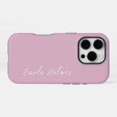 Coque iPhone 16 Pro Moderne Style Monogrammé Script (Verso Horizontal)