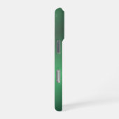 Coque iPhone 16 Pro Monogram Modern Green Gradient Holiday (Côté droit)