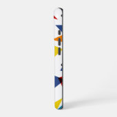 Coque iPhone 16 Pro Monogramme Abstrait Triangles Modernes  (Côté gauche)