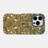 Coque iPhone 16 Pro Monogramme Copachatlin Damask (Verso Horizontal)