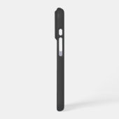 Coque iPhone 16 Pro Monogramme de cœur minimal peut modifier black pin (Côté gauche)