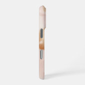 Coque iPhone 16 Pro Monogramme de vache blanche rose (Côté droit)