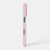 Coque iPhone 16 Pro Monogramme moderne de script rose vif (Côté droit)