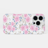 Coque iPhone 16 Pro Mosaïque, fleurs (Verso Horizontal)