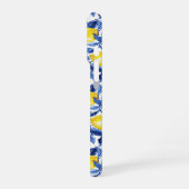 Coque iPhone 16 Pro Motif Aquarelle Citron Bleu (Côté gauche)