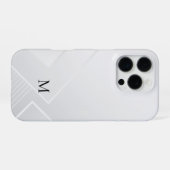 Coque iPhone 16 Pro Motif Blanc Moderne (Verso Horizontal)