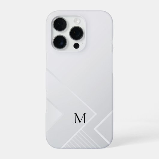 Coque iPhone 16 Pro Motif Blanc Moderne (Verso)