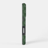 Coque iPhone 16 Pro Motif d'arbre de Noël vert (Côté droit)