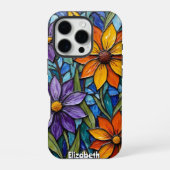 Coque iPhone 16 Pro Motif d'art fluide de géoode Abstrait (Verso)