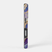 Coque iPhone 16 Pro Motif d'art fluide géode abstrait (Côté droit)