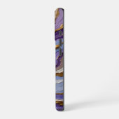 Coque iPhone 16 Pro Motif d'art fluide géode abstrait (Côté gauche)