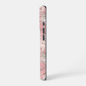 Coque iPhone 16 Pro Motif de fleurs Sakura rose (Côté gauche)