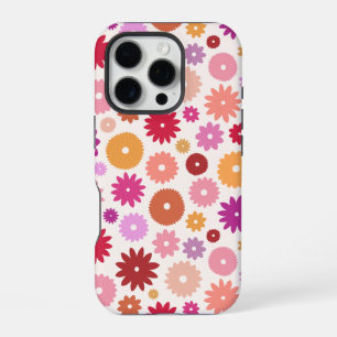 Coque iPhone 16 Pro Motif de floraisons colorées