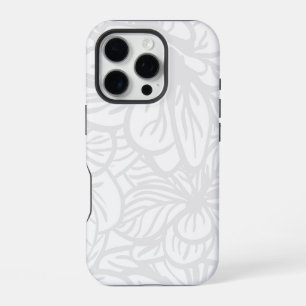Coque iPhone 16 Pro Motif de fond blanc transparent