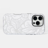 Coque iPhone 16 Pro Motif de fond blanc transparent (Verso Horizontal)