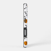 Coque iPhone 16 Pro Motif de notes de musique violon (Côté droit)