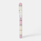 Coque iPhone 16 Pro Motif de rayure verticale à couleur douce Design (Côté gauche)