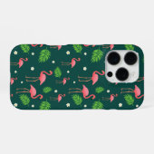Coque iPhone 16 Pro Motif Flamant Tropical (Verso Horizontal)