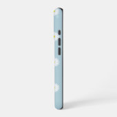 Coque iPhone 16 Pro Motif illustratif sur bleu pâle (Côté gauche)