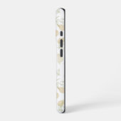 Coque iPhone 16 Pro Motif neutre Fleur sans joint (Côté gauche)