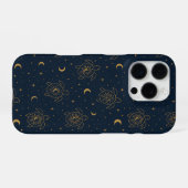 Coque iPhone 16 Pro Motif Nuit Tortue Céleste (Verso Horizontal)
