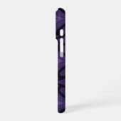 Coque iPhone 16 Pro Motif Rétro de Couleur Violet Foncé (Côté gauche)