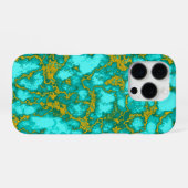 Coque iPhone 16 Pro Motif Turquoise (Verso Horizontal)
