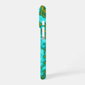 Coque iPhone 16 Pro Motif Turquoise (Côté gauche)