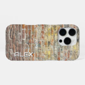 Coque iPhone 16 Pro Mur de brique rustique – Surface architecturale te (Verso Horizontal)