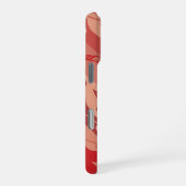 Coque iPhone 16 Pro Musique Note Stripes Reds (Côté droit)