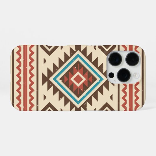 Coque iPhone 16 Pro Native American Art (Verso Horizontal)
