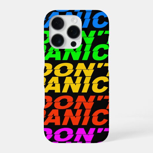 Coque iPhone 16 Pro NE PANIQUE PAS ! iPhone 4 Case-Mate (Verso)