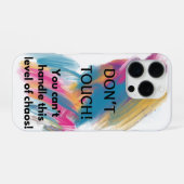 Coque iPhone 16 Pro Ne touchez pas (Verso Horizontal)