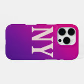 Coque iPhone 16 Pro Neon Skyline NY - Bold & Chic (Verso Horizontal)