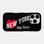 Coque iPhone 16 Pro New York, mon amour (Verso Horizontal)