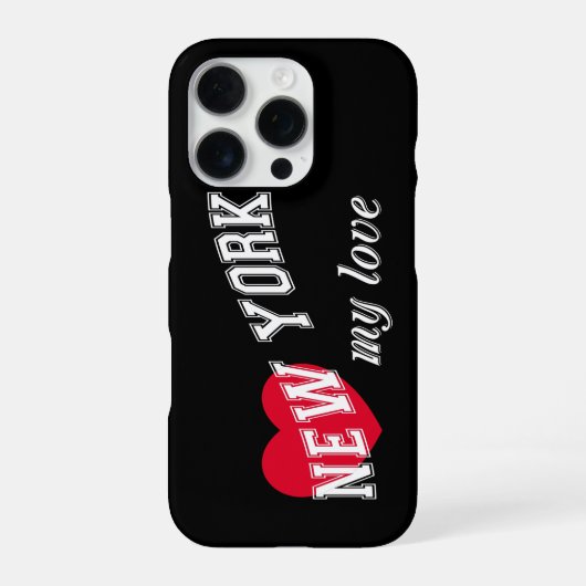 Coque iPhone 16 Pro New York, mon amour (Verso)