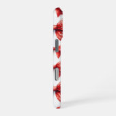 Coque iPhone 16 Pro Nœuds de Noël rouges (Côté droit)