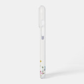 Coque iPhone 16 Pro Nom Floral Bohème Chic Monogramme (Côté gauche)